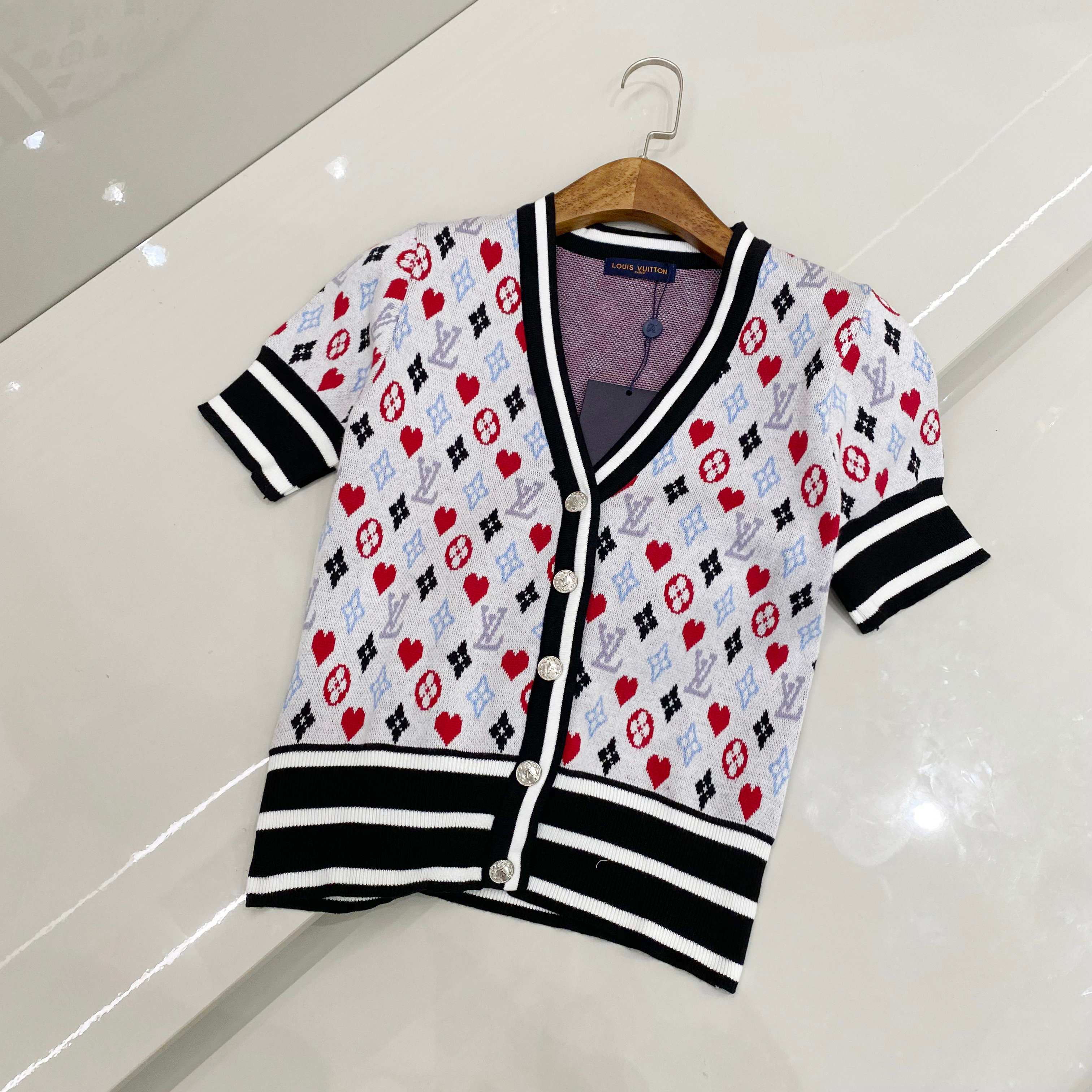 Louis Vuitton LV 루이비통 반팔 니트 가디건 의류