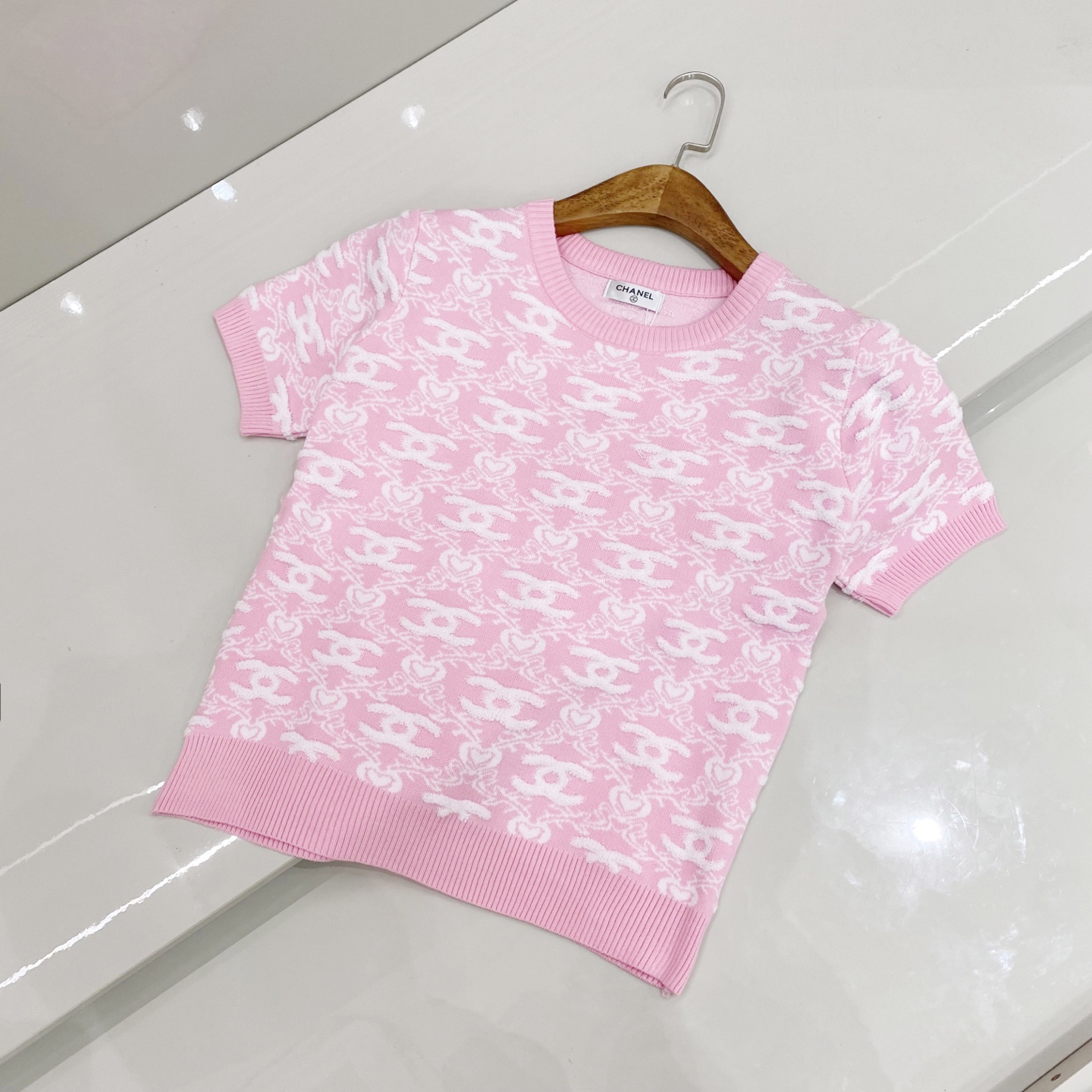CHANEL 샤넬 반팔 니트 티셔츠 의류