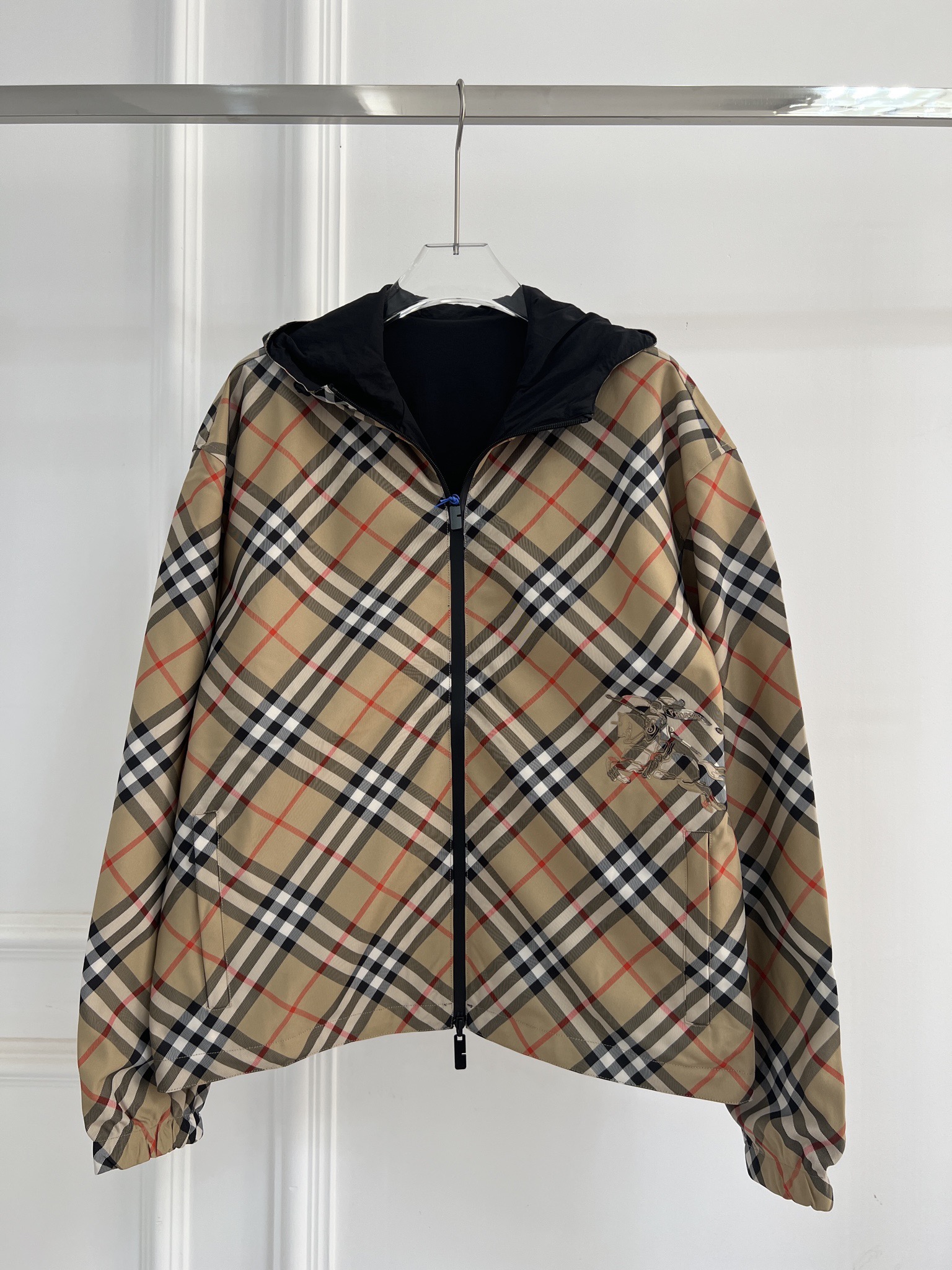 Burberry BBR 버버리 체크 양면 후드 자켓 의류