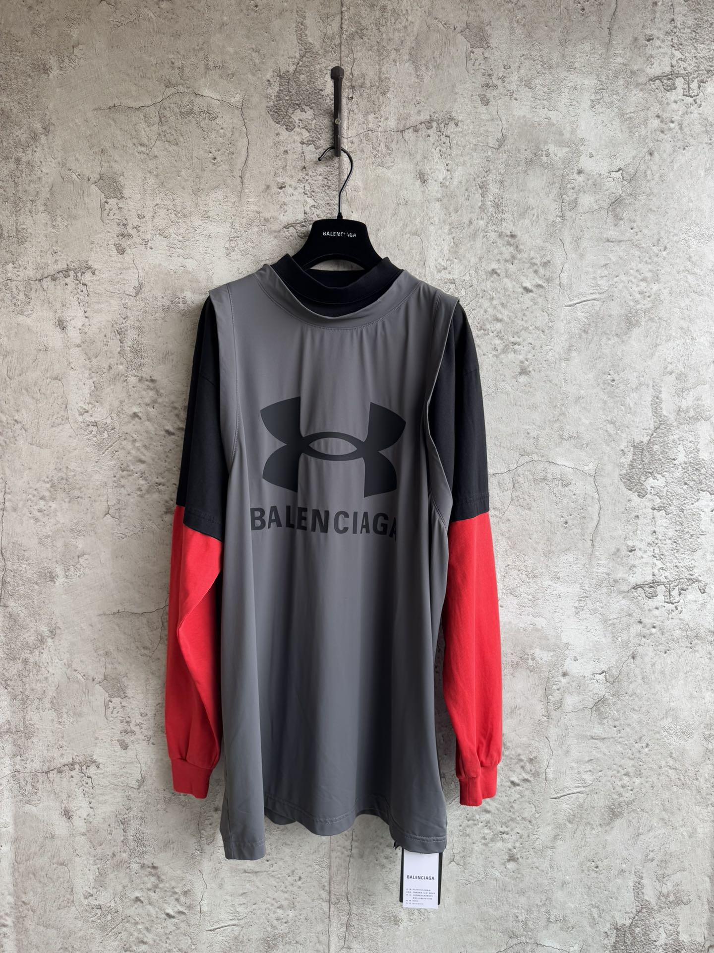 Balenciaga X UA 발렌시아가 긴팔 티셔츠 의류