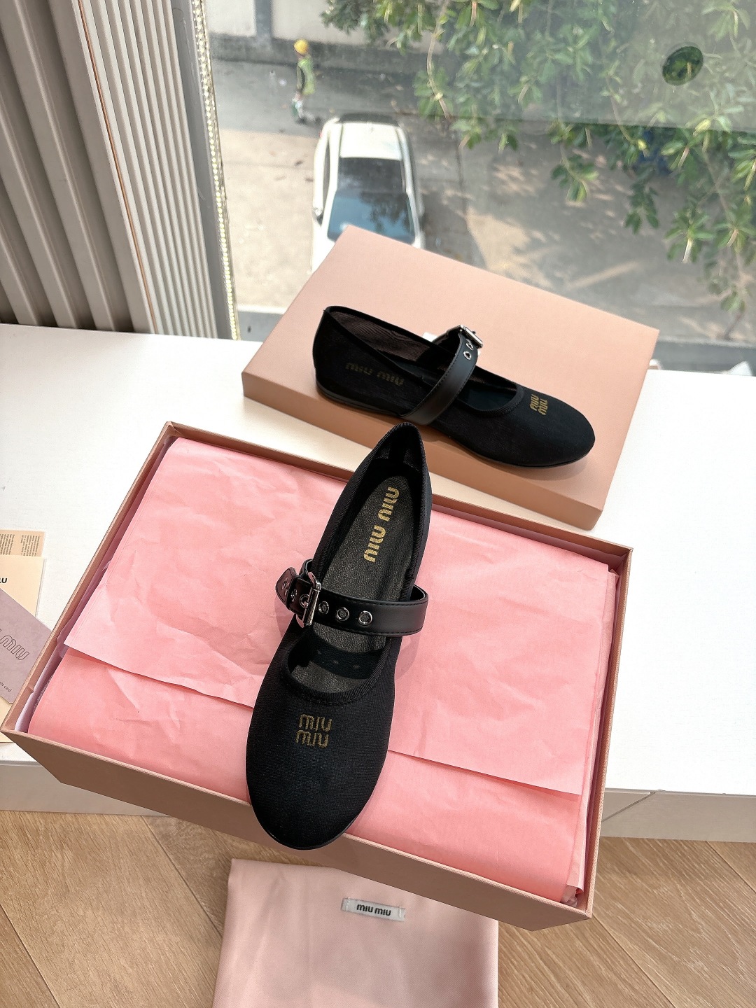 miumiu 미우미우 발레 슈즈 단화 플랫 슈즈 신발