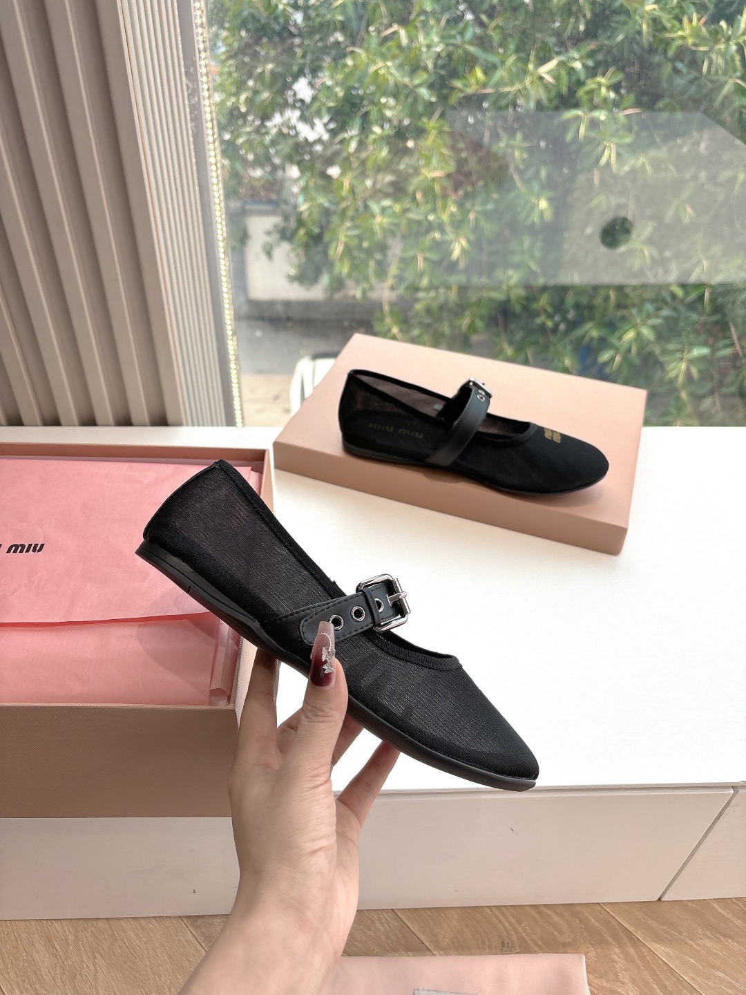 miumiu 미우미우 발레 슈즈 단화 플랫 슈즈 신발