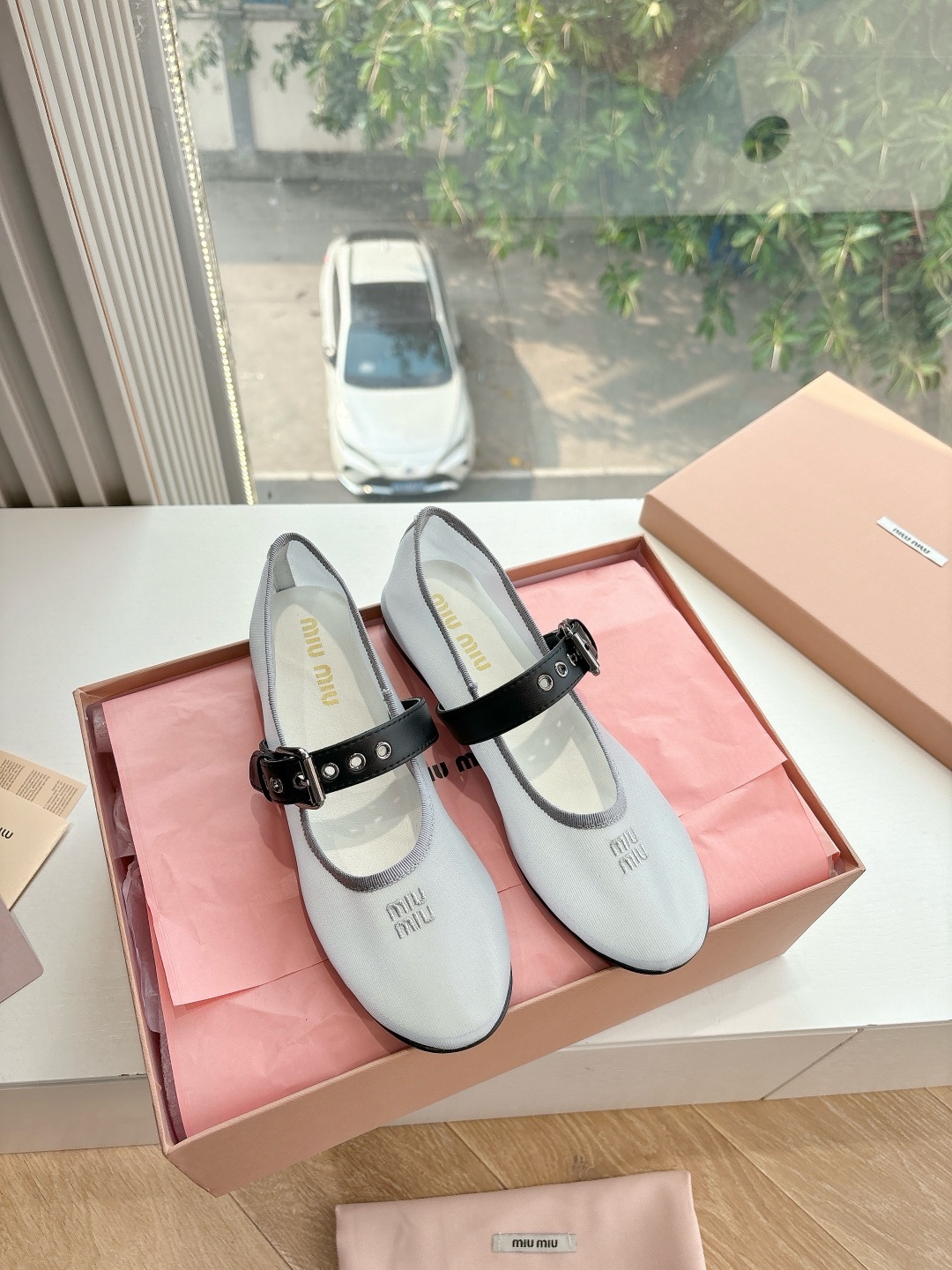 miumiu 미우미우 발레 슈즈 단화 플랫 슈즈 신발