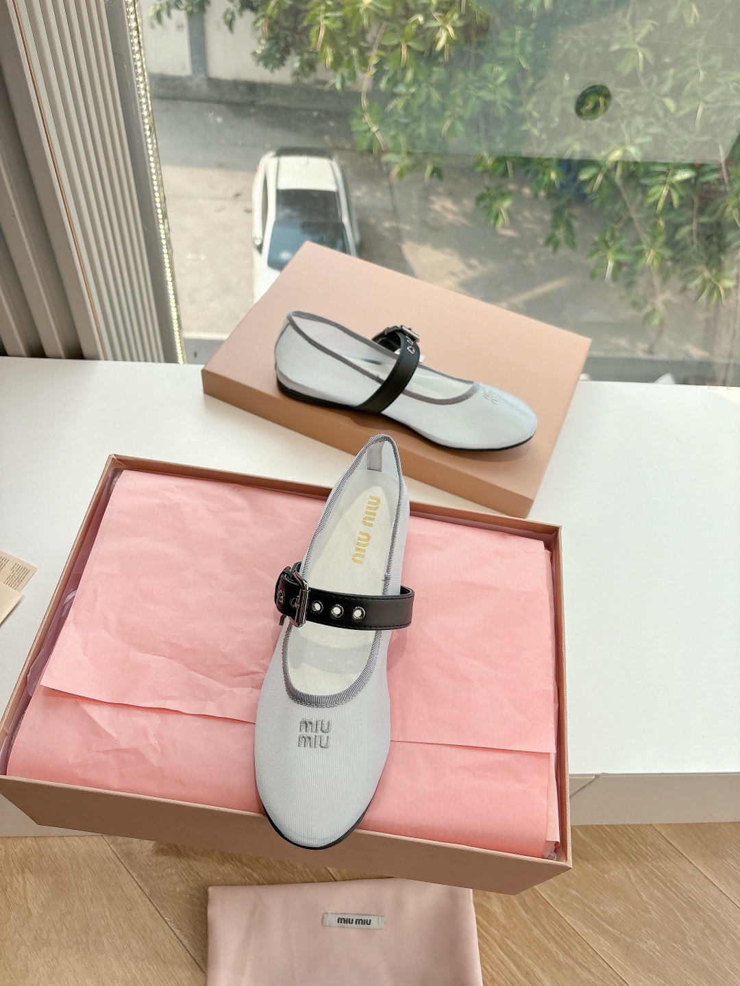 miumiu 미우미우 발레 슈즈 단화 플랫 슈즈 신발