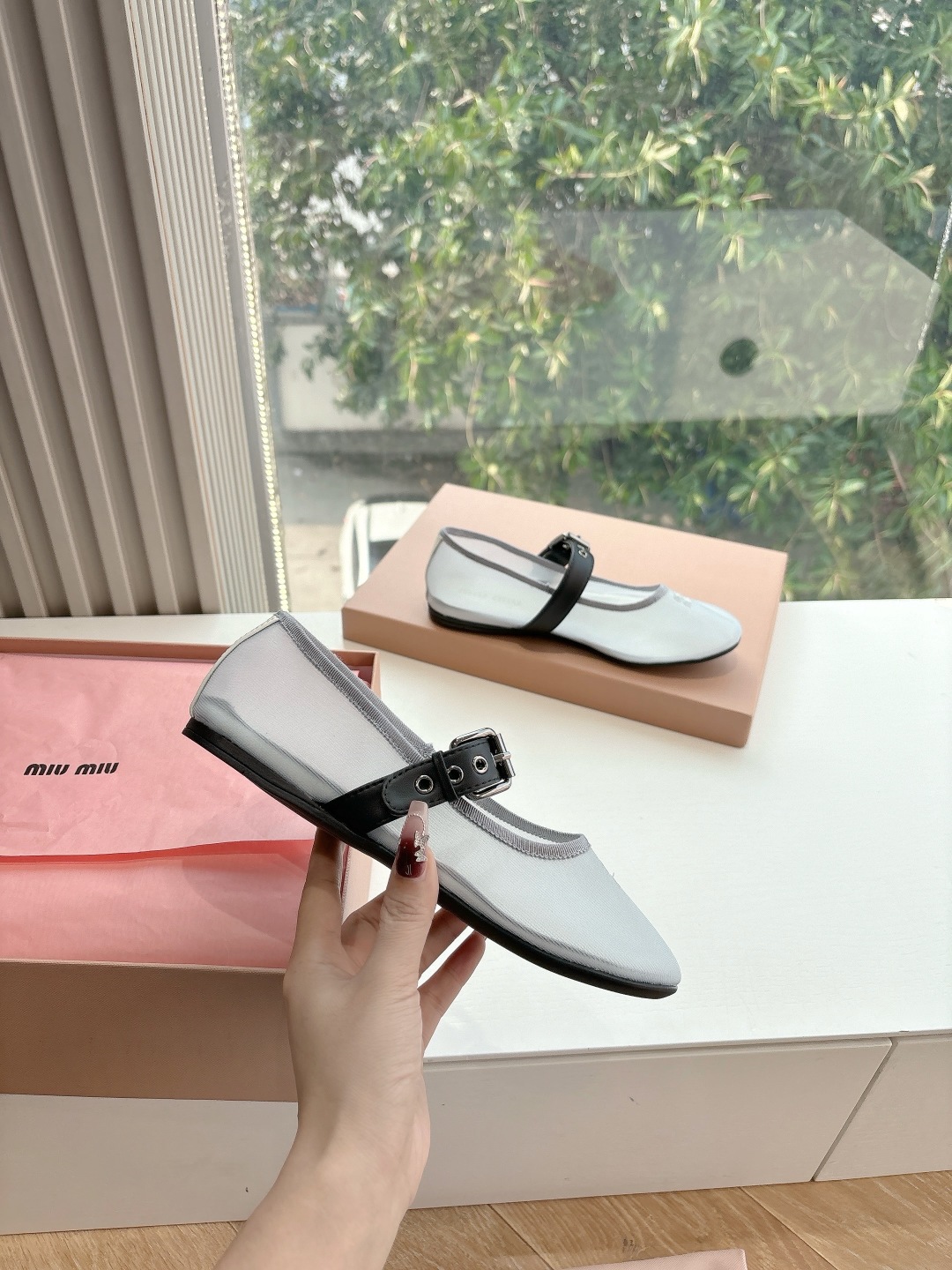 miumiu 미우미우 발레 슈즈 단화 플랫 슈즈 신발