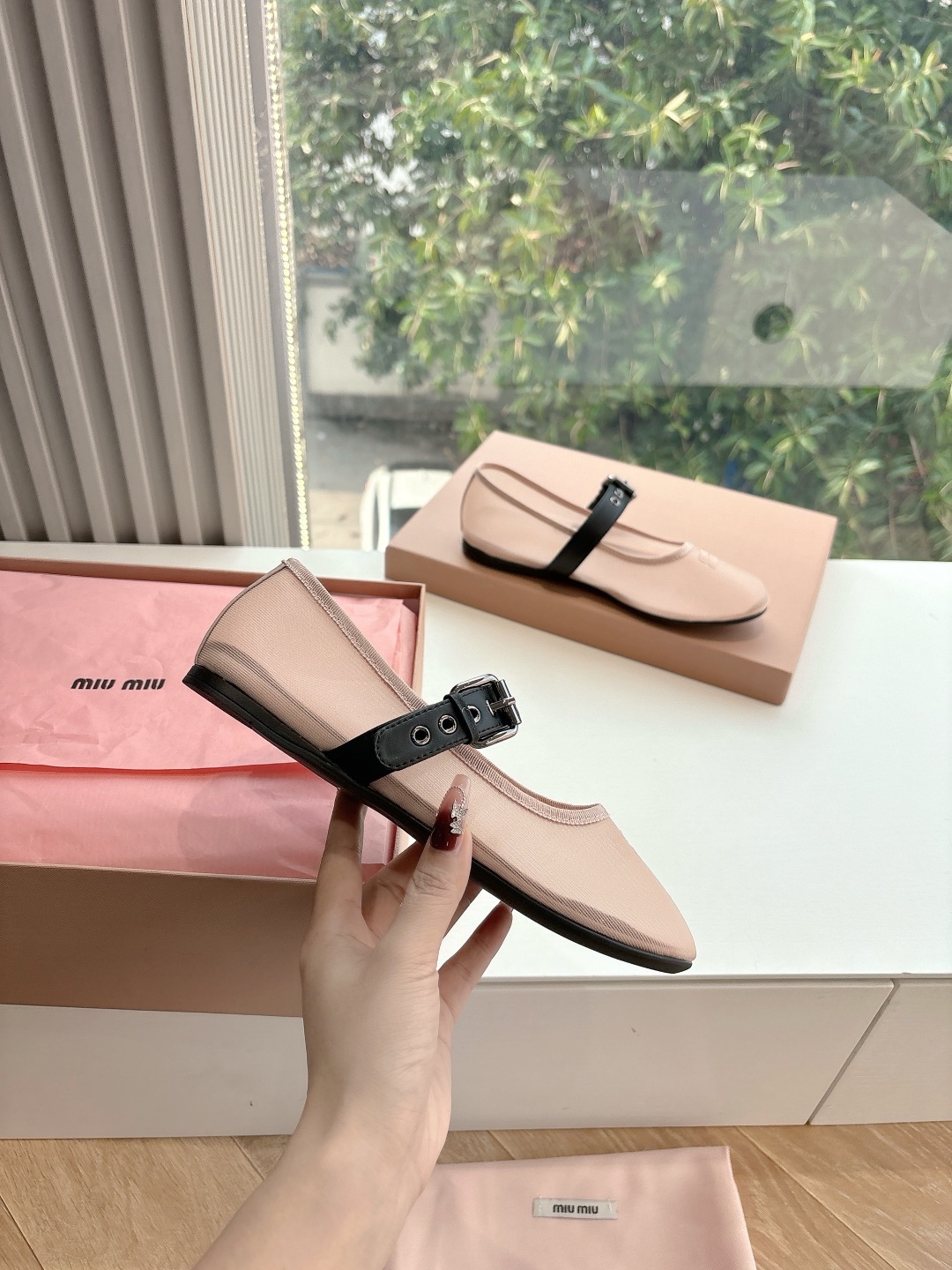 miumiu 미우미우 발레 슈즈 단화 플랫 슈즈 신발