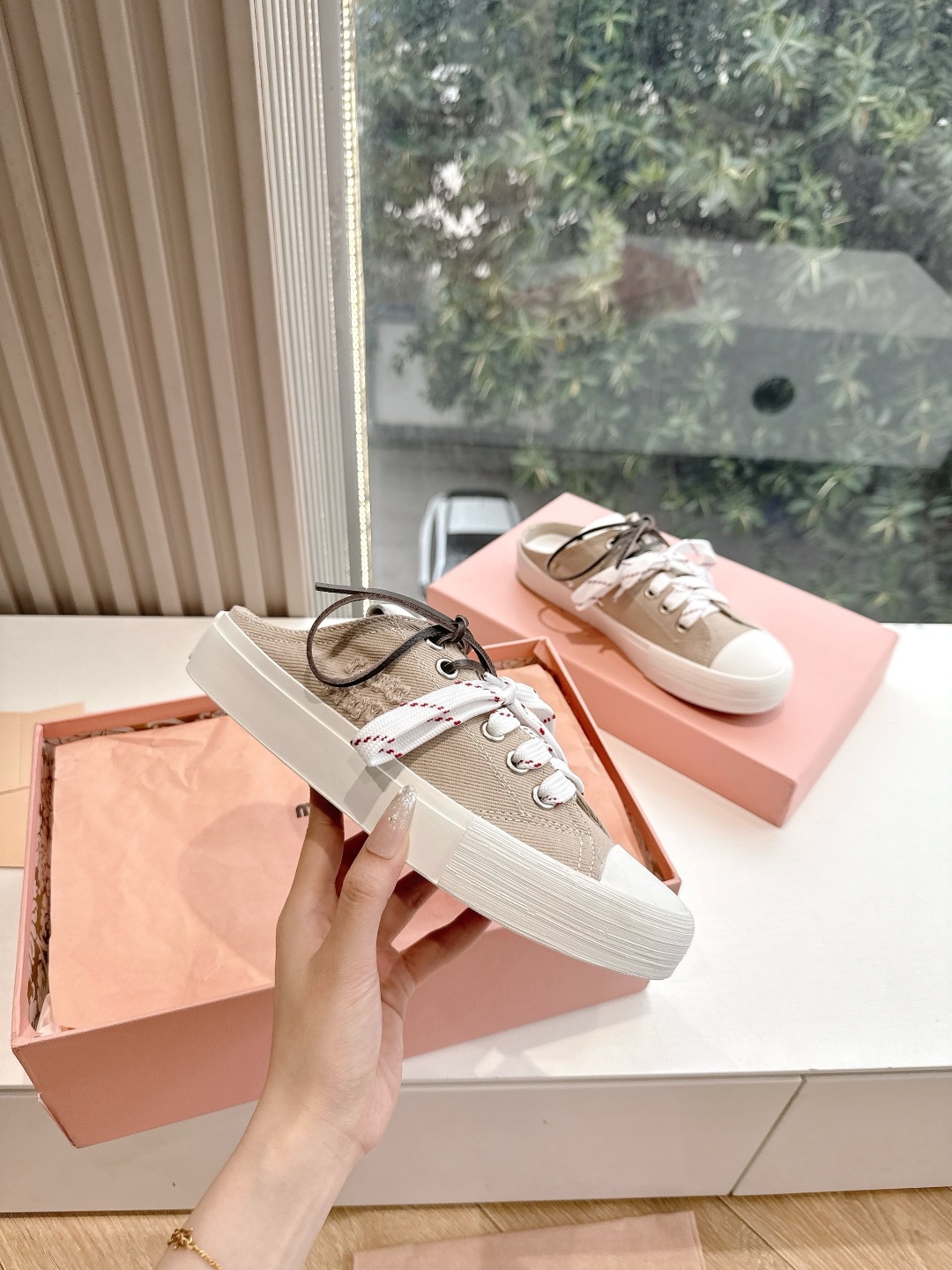 miumiu 미우미우 뮬 스니커즈 신발