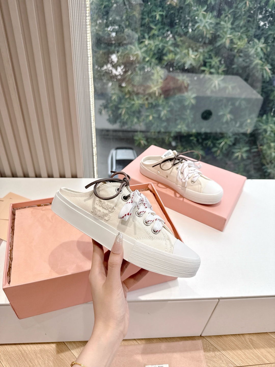 miumiu 미우미우 뮬 스니커즈 신발