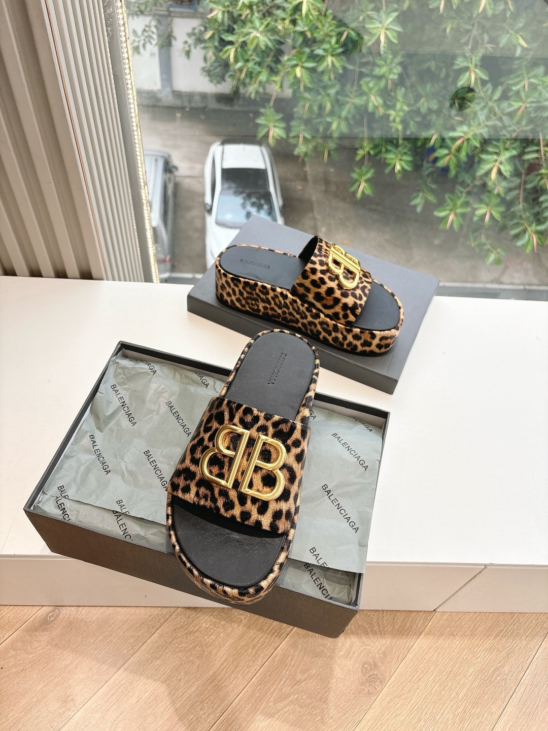 Balenciaga 슬리퍼 플랫 샌들 신발