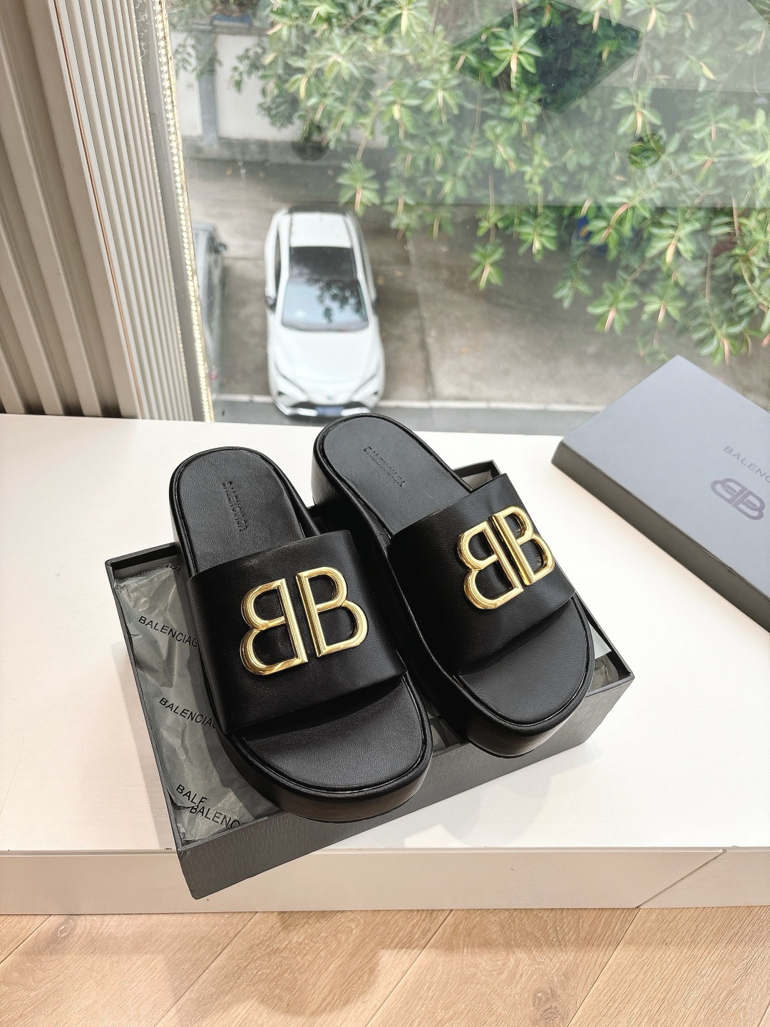 Balenciaga 슬리퍼 플랫 샌들 신발