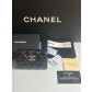 CHANEL 양가죽 플랩 카드지갑 지갑