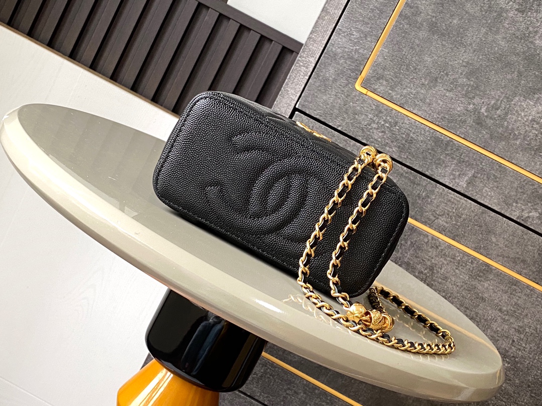 CHANEL 25C 신상 골드 비즈 박스백 가방