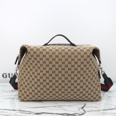 GUCCI 구찌 베이지 캔버스 빅 사이즈 토트백 가방