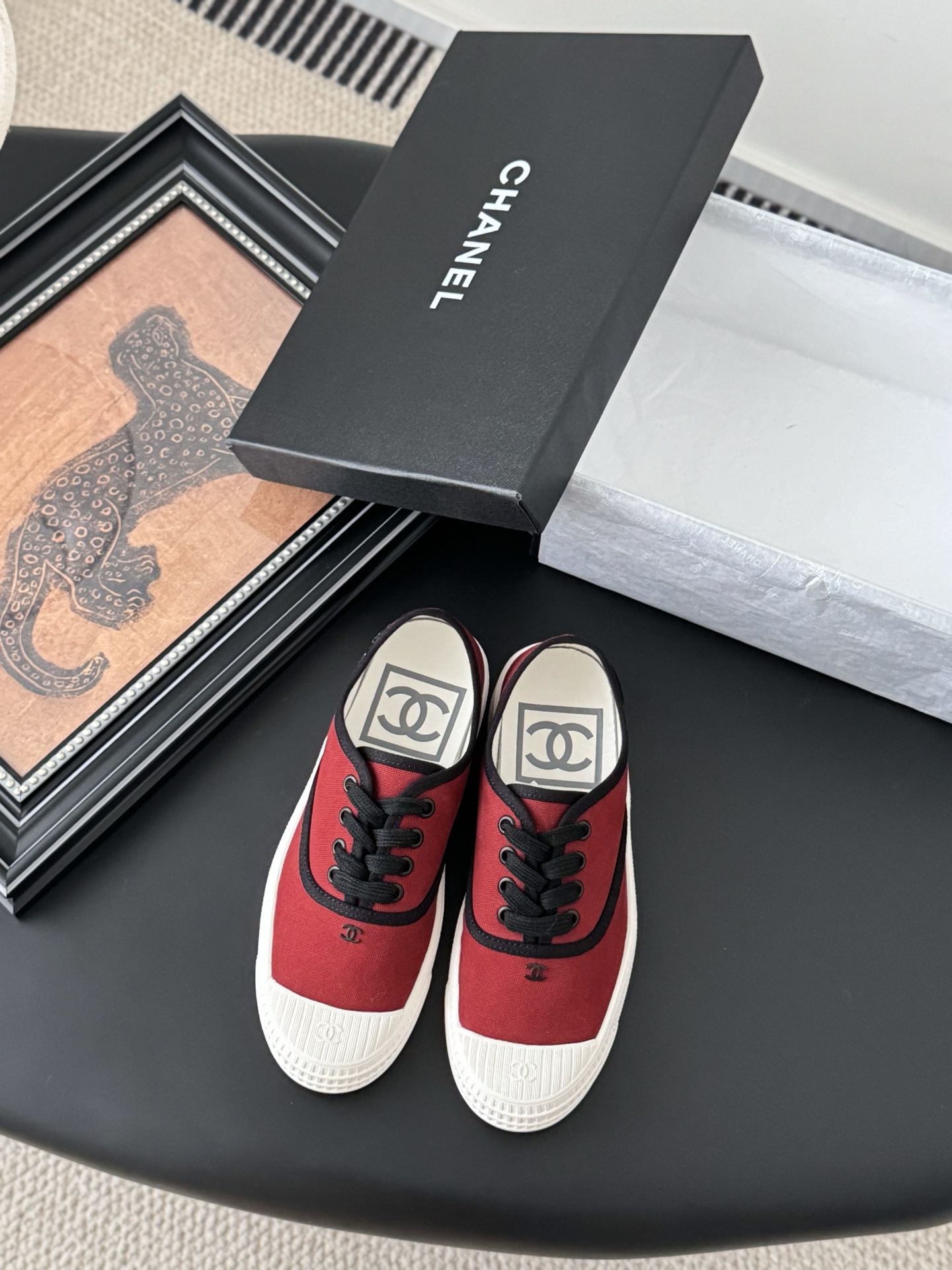 CHANEL 25C 샤넬 여성 히든 라인 캐주얼 스니커즈 신발