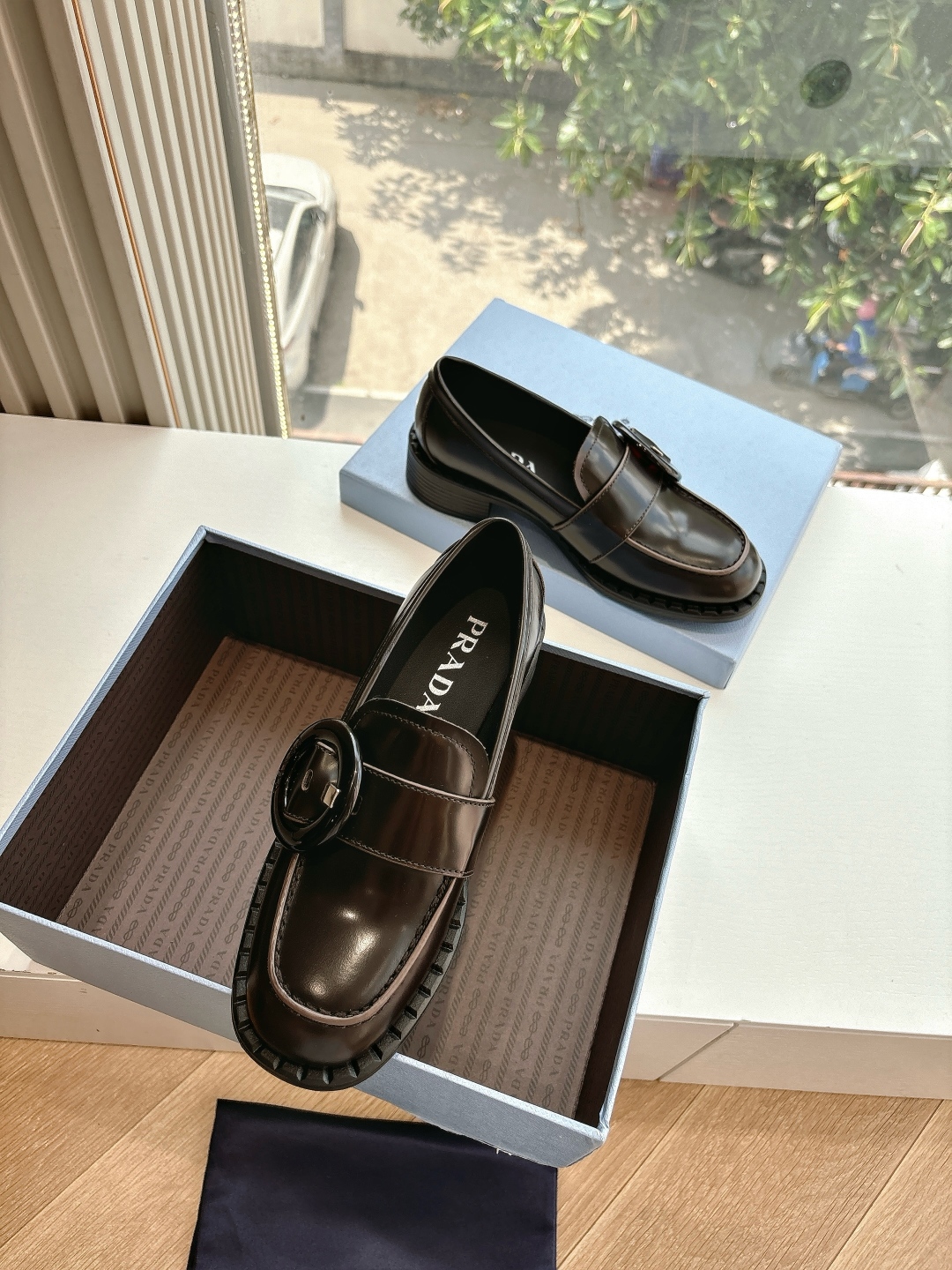 PRADA 프라다 로퍼 플랫 슈즈 구두 신발