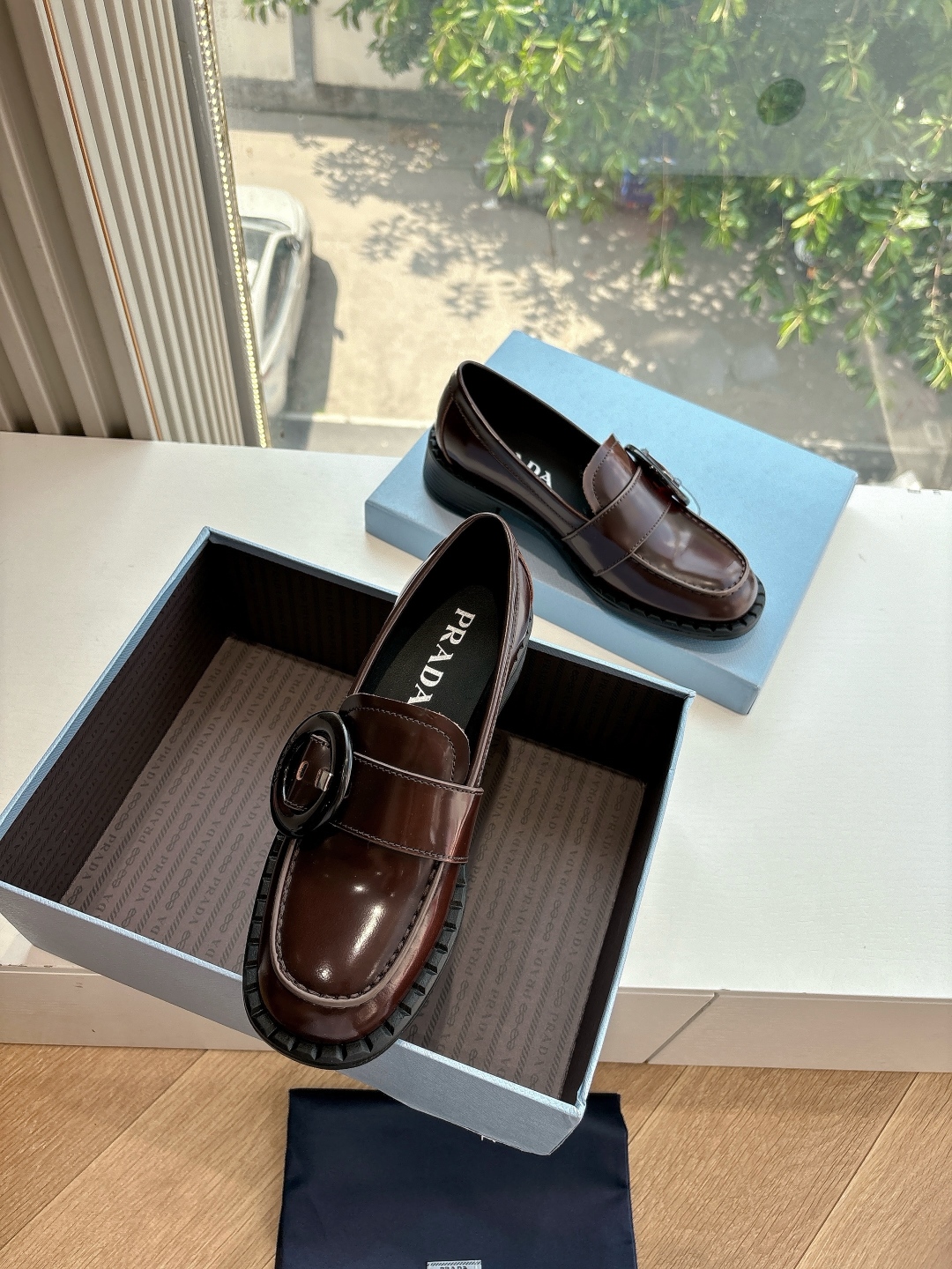 PRADA 프라다 로퍼 플랫 슈즈 구두 신발