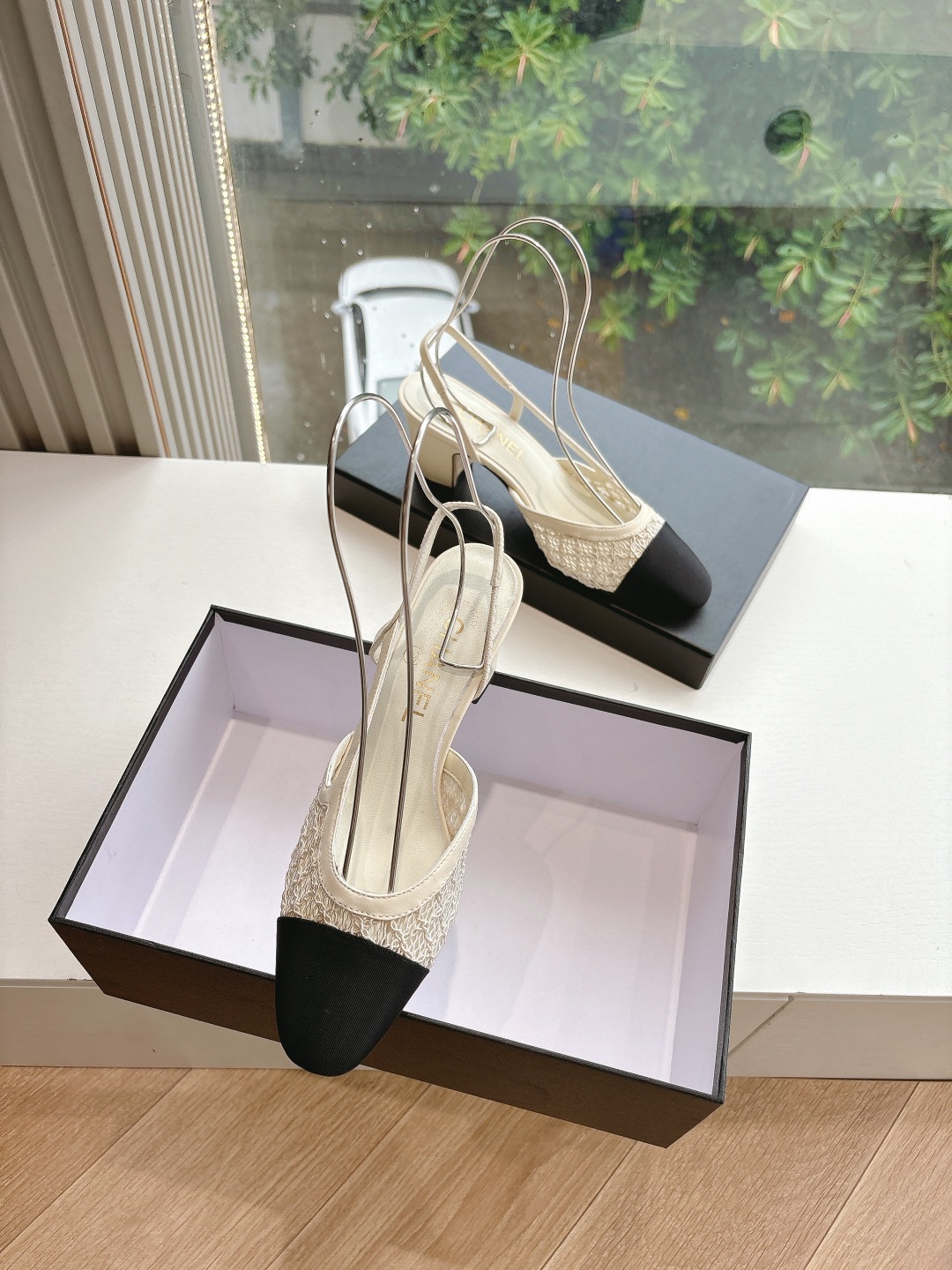 CHANEL 샤넬 통굽 샌들 뮬 신발