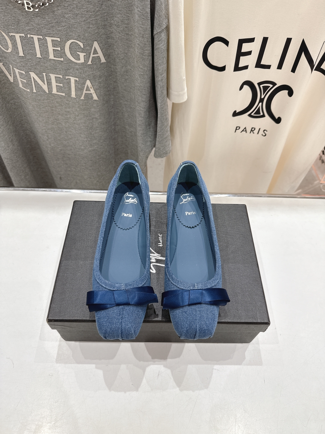 쥬세페 자노티 X 루부탱 통굽 미들 힐 구두 신발