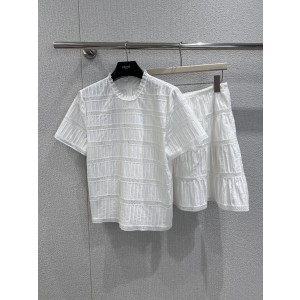 Celine 셀린느 반팔 티셔츠 + 스커트 치마 세트 의류