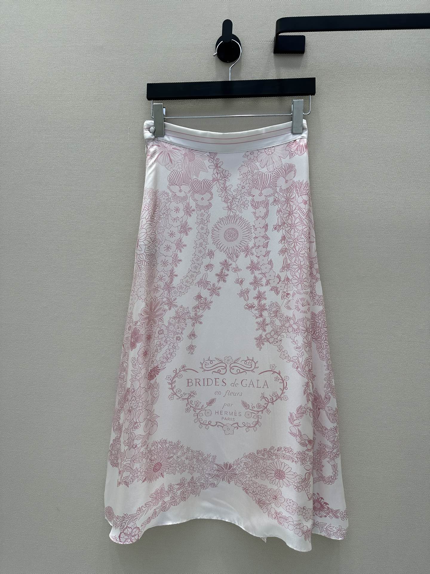 Hermes 에르메스 트윌 실크 롱 스커트 치마 의류