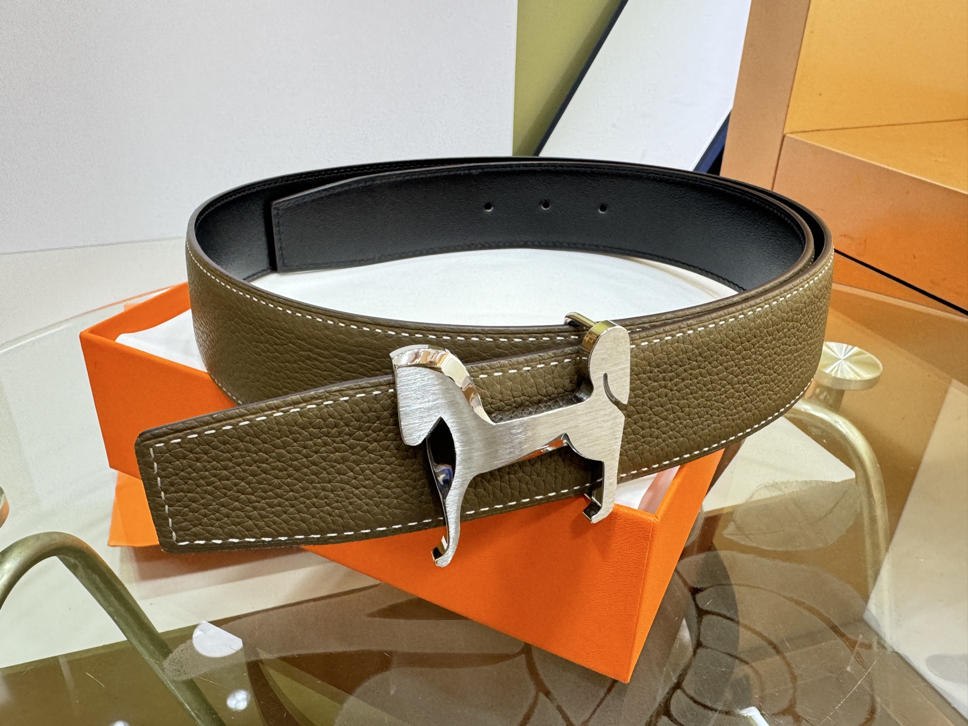 Hermes 에르메스 양면 벨트