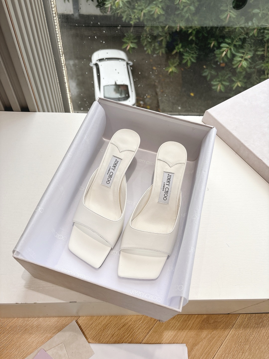 Jimmy Choo 지미추 힐 수제 플라워 샌들 구두 신발