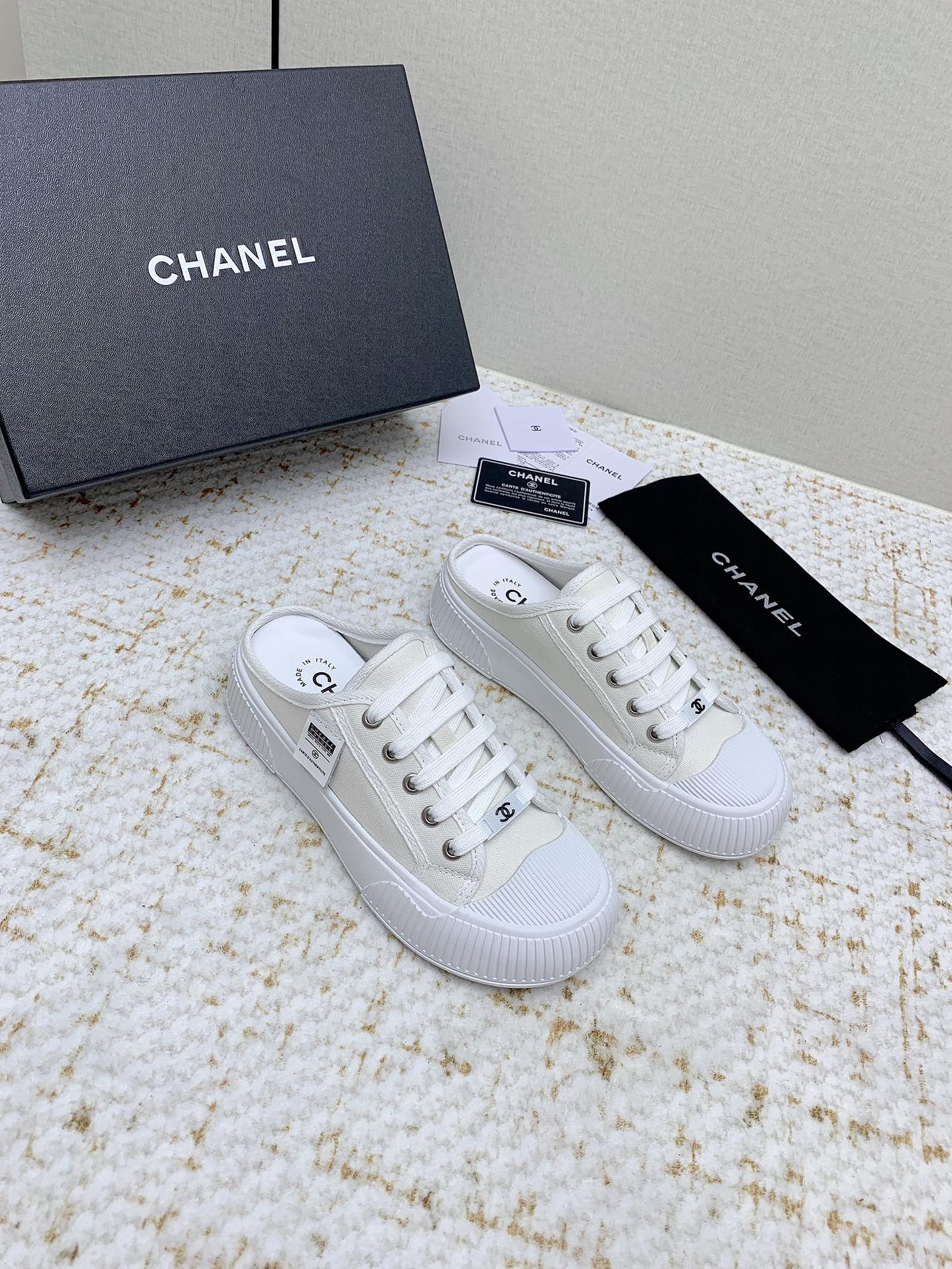 Chanel 샤넬 뮬 반슬리퍼 스니커즈 신발