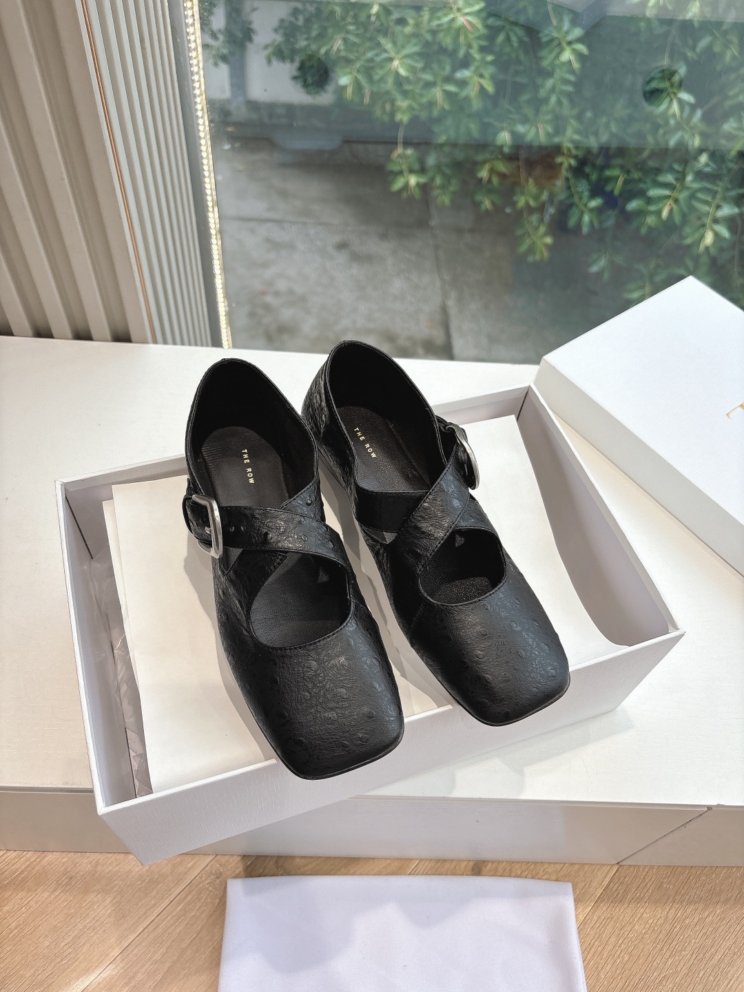 The Row 더 로우 가죽 플랫 로퍼 신발