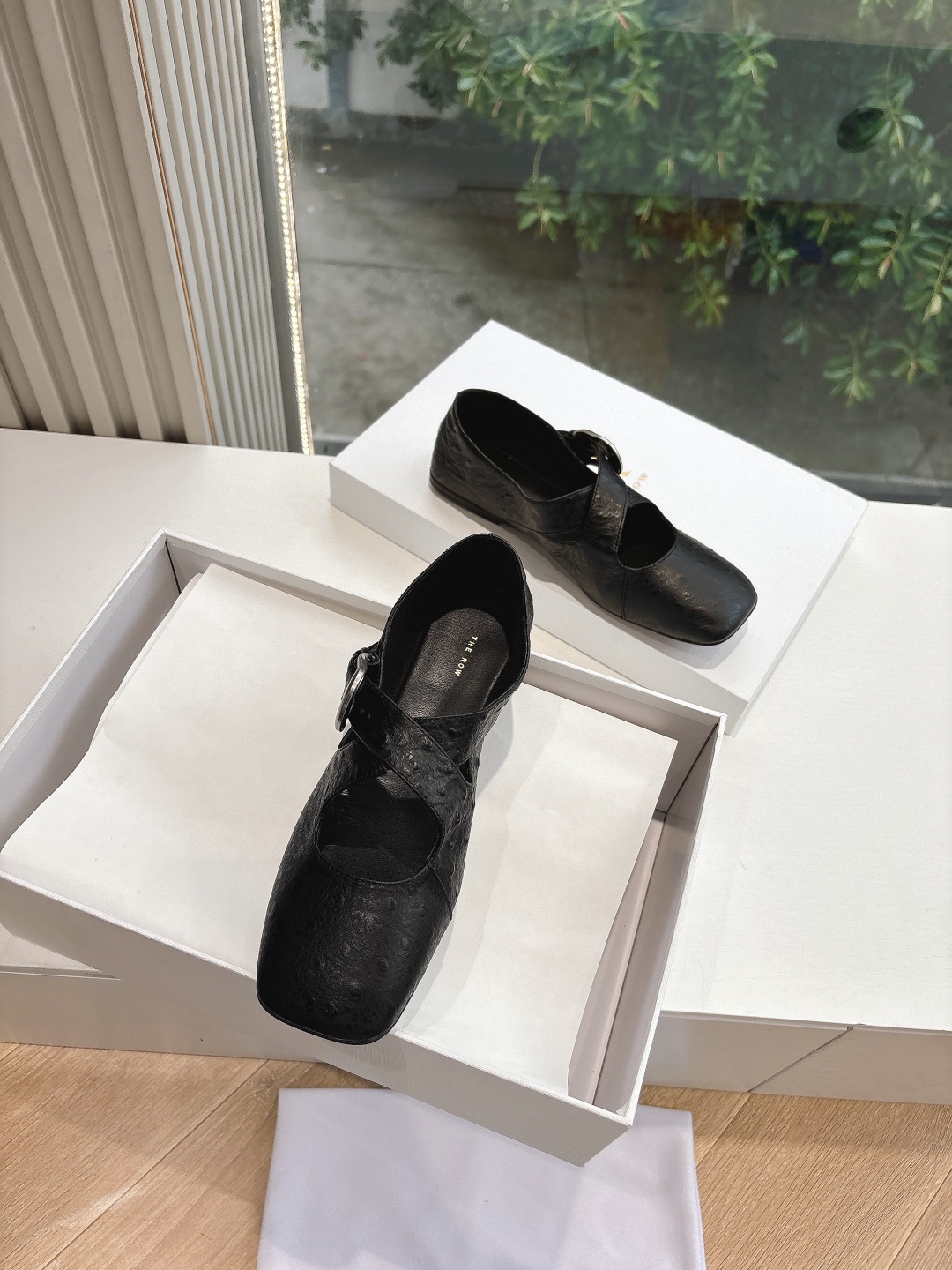 The Row 더 로우 가죽 플랫 로퍼 신발