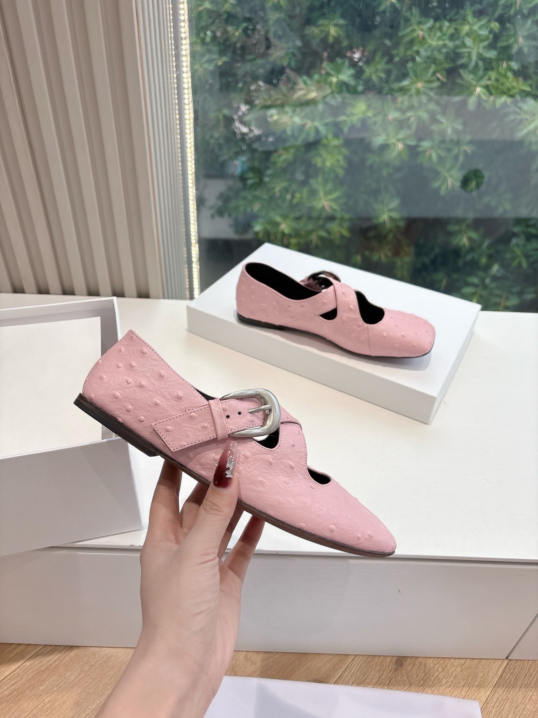 The Row 더 로우 가죽 플랫 로퍼 신발