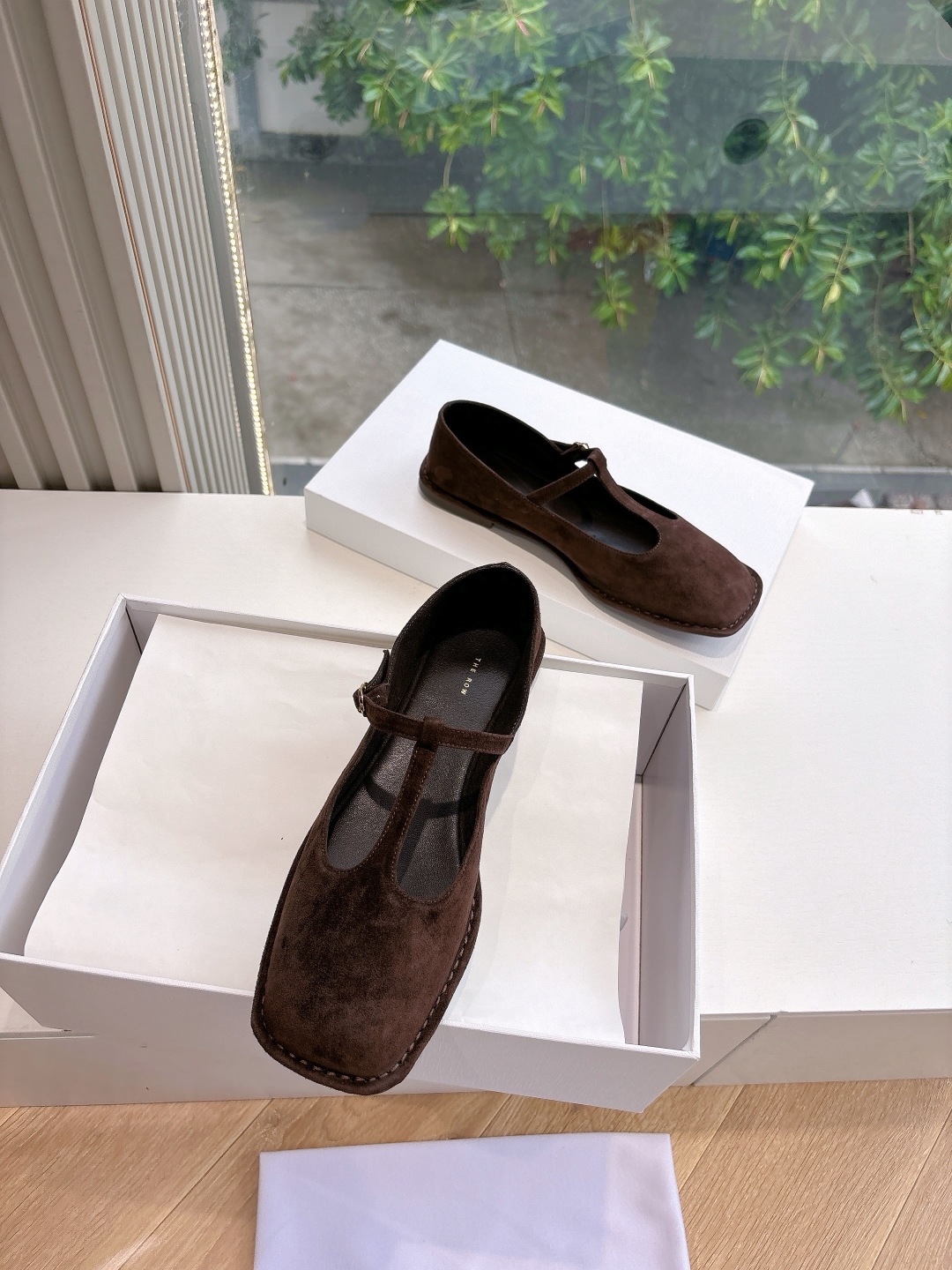 The Row 더 로우 소가죽 플랫 로퍼 신발