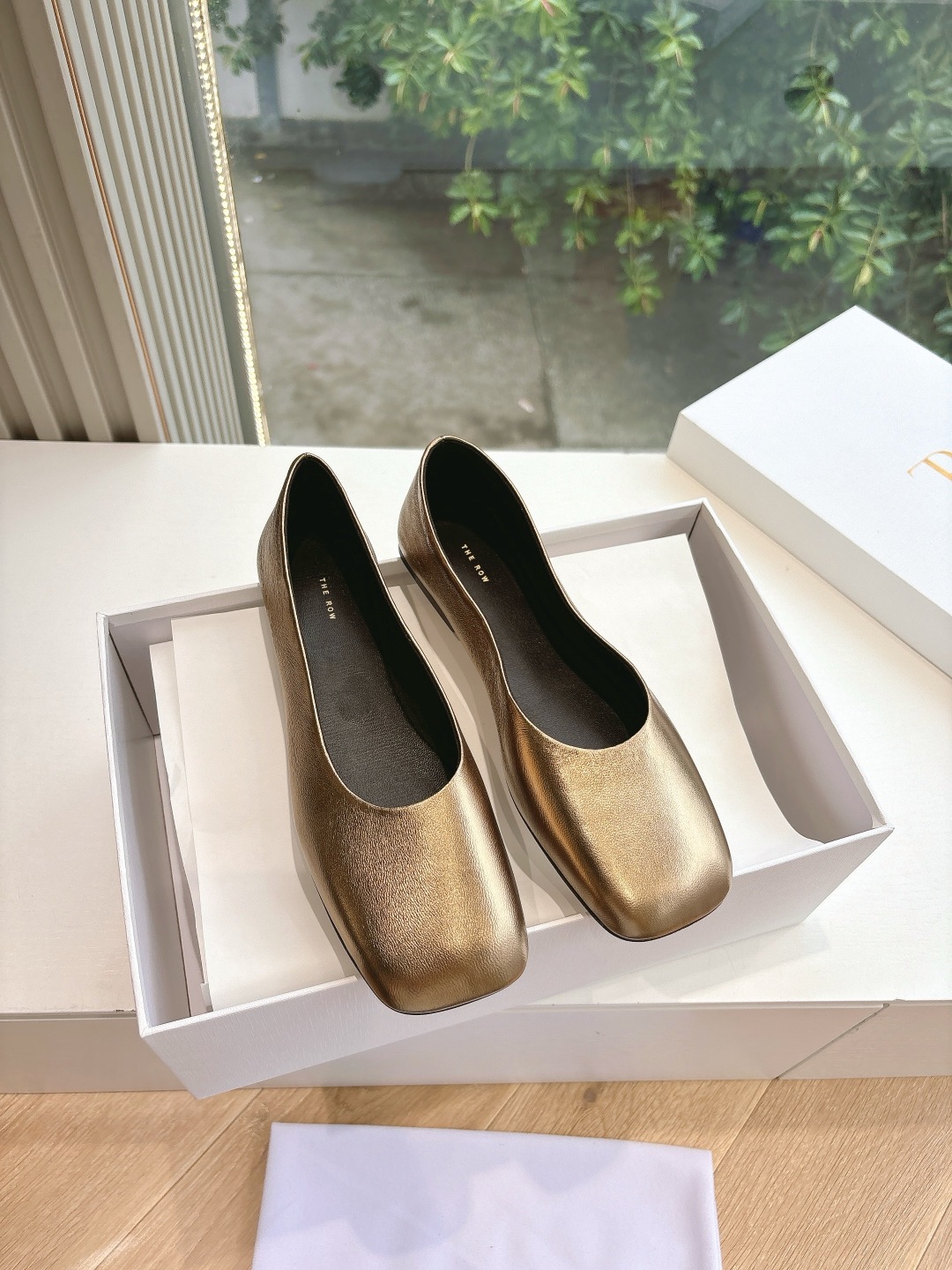 The Row 더 로우 소가죽 플랫 로퍼 신발