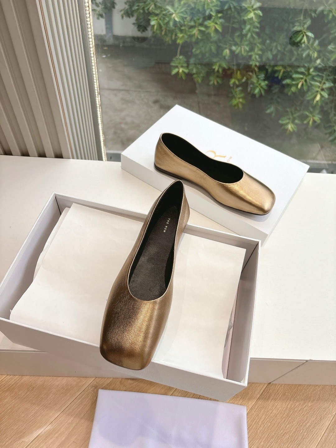 The Row 더 로우 소가죽 플랫 로퍼 신발