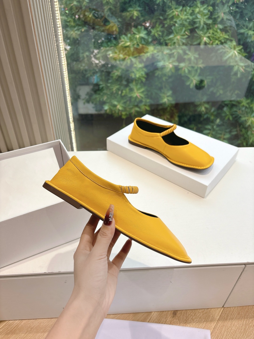 The Row 더 로우 소가죽 플랫 로퍼 신발