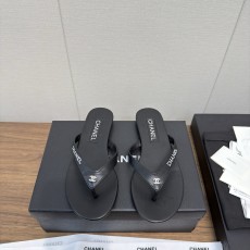 Chanel 샤넬 진주 장식 플립플랍 샌들 슬리퍼 신발