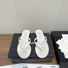 Chanel 샤넬 진주 장식 플립플랍 샌들 슬리퍼 신발