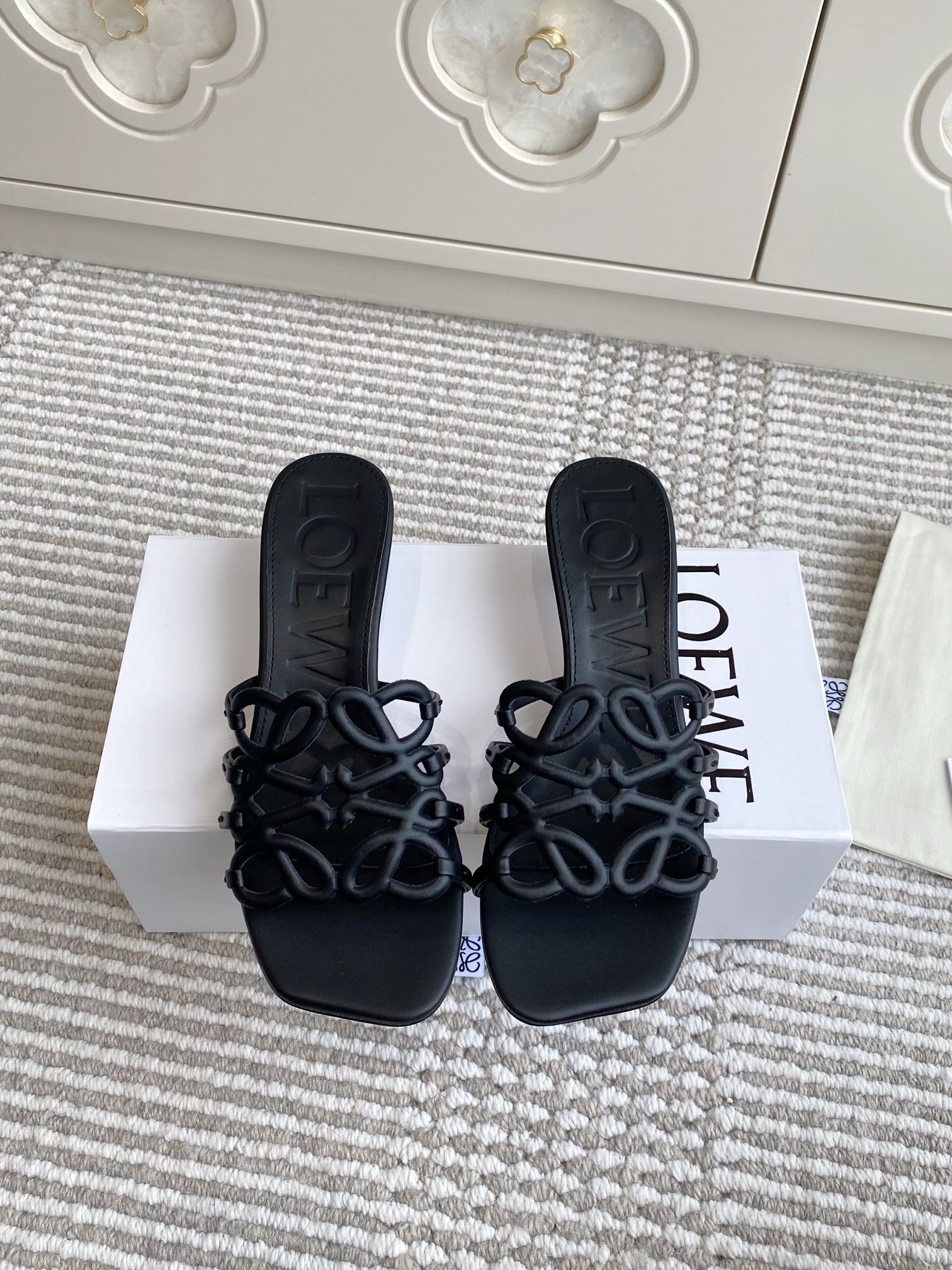 Loewe 로에베 힐 슬리퍼 샌들 신발