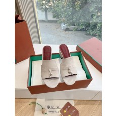 Loro Piana LP 로로피아나 통굽 태슬 플랫 슬리퍼 샌들 신발