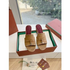 Loro Piana LP 로로피아나 통굽 태슬 플랫 슬리퍼 샌들 신발