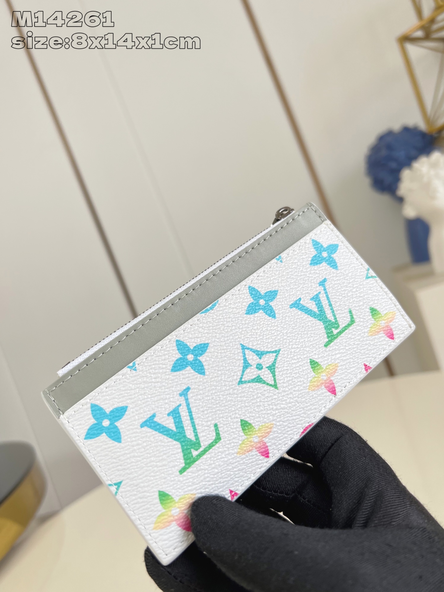 LV 루이비통 지갑 M14261 화이트 COIN 카드 지갑