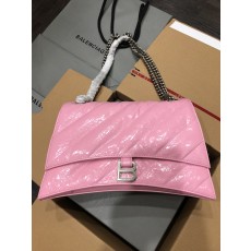 Balenciaga 발렌시아가 Crush 샤벨 체인백 금장 미디움 숄더백 가방