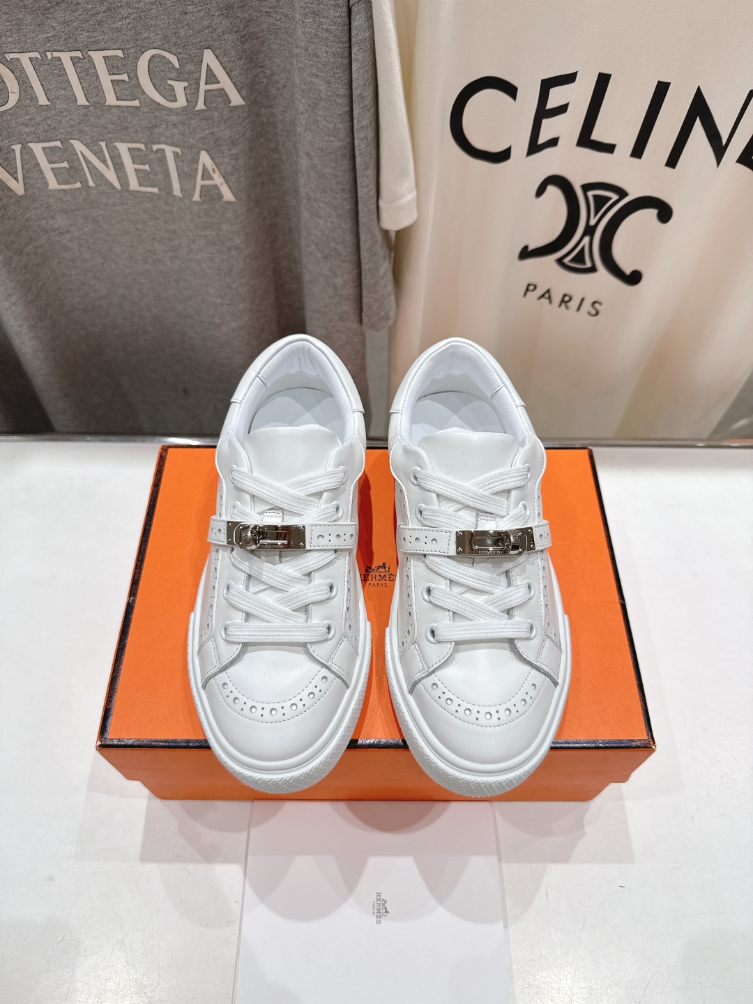 Hermes 에르메스 커플용 레이스업 스니커즈 운동화 신발