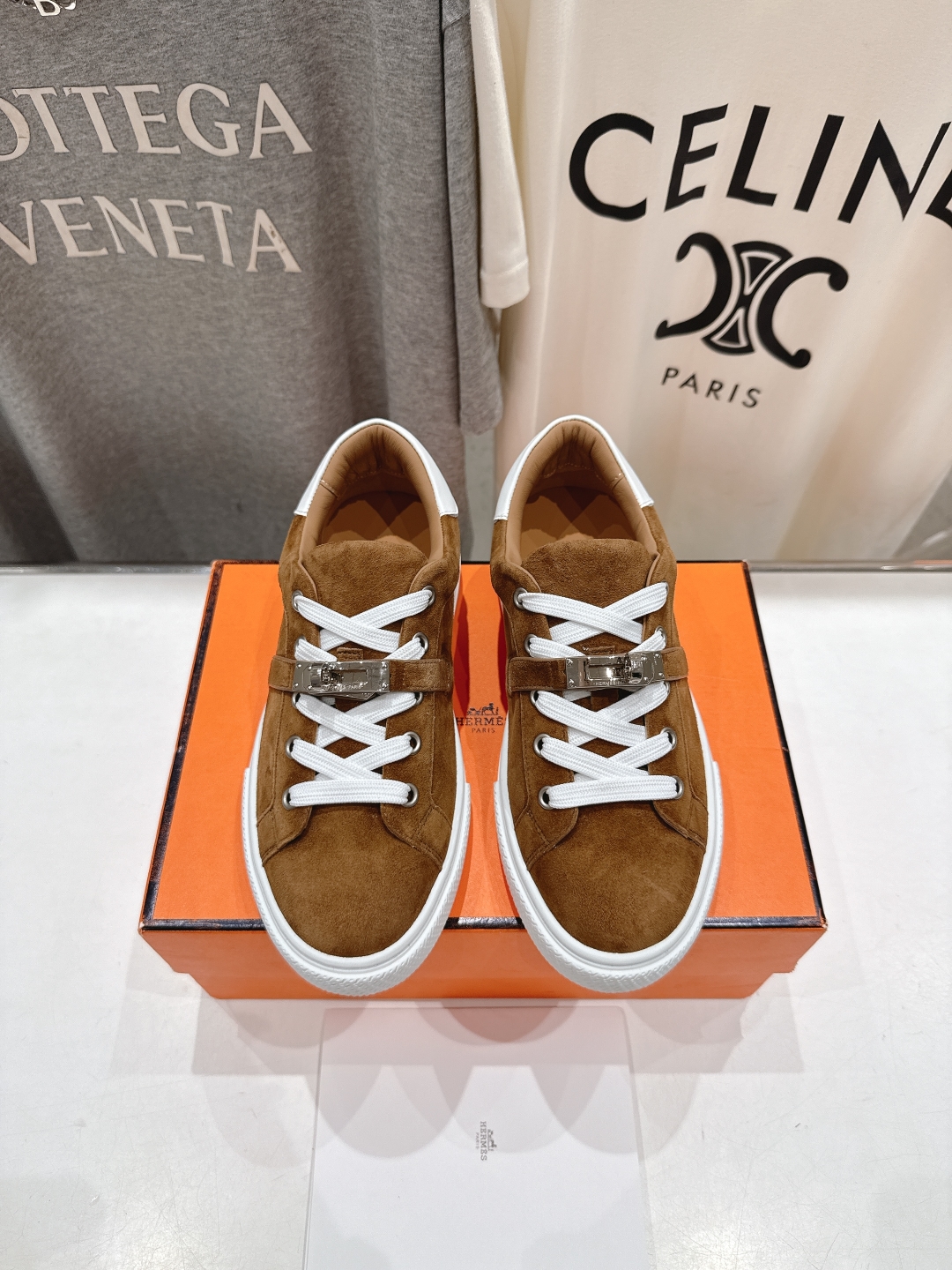 Hermes 에르메스 커플용 레이스업 스니커즈 운동화 신발