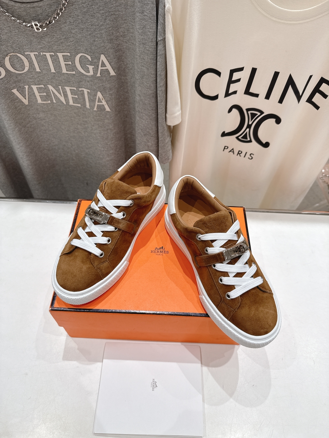 Hermes 에르메스 커플용 레이스업 스니커즈 운동화 신발