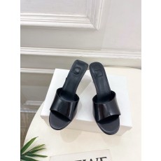 JACQUEMUS 자크뮈스 라운드 토 하이힐 뮬 샌들 신발