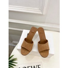 JACQUEMUS 자크뮈스 라운드 토 하이힐 뮬 샌들 신발