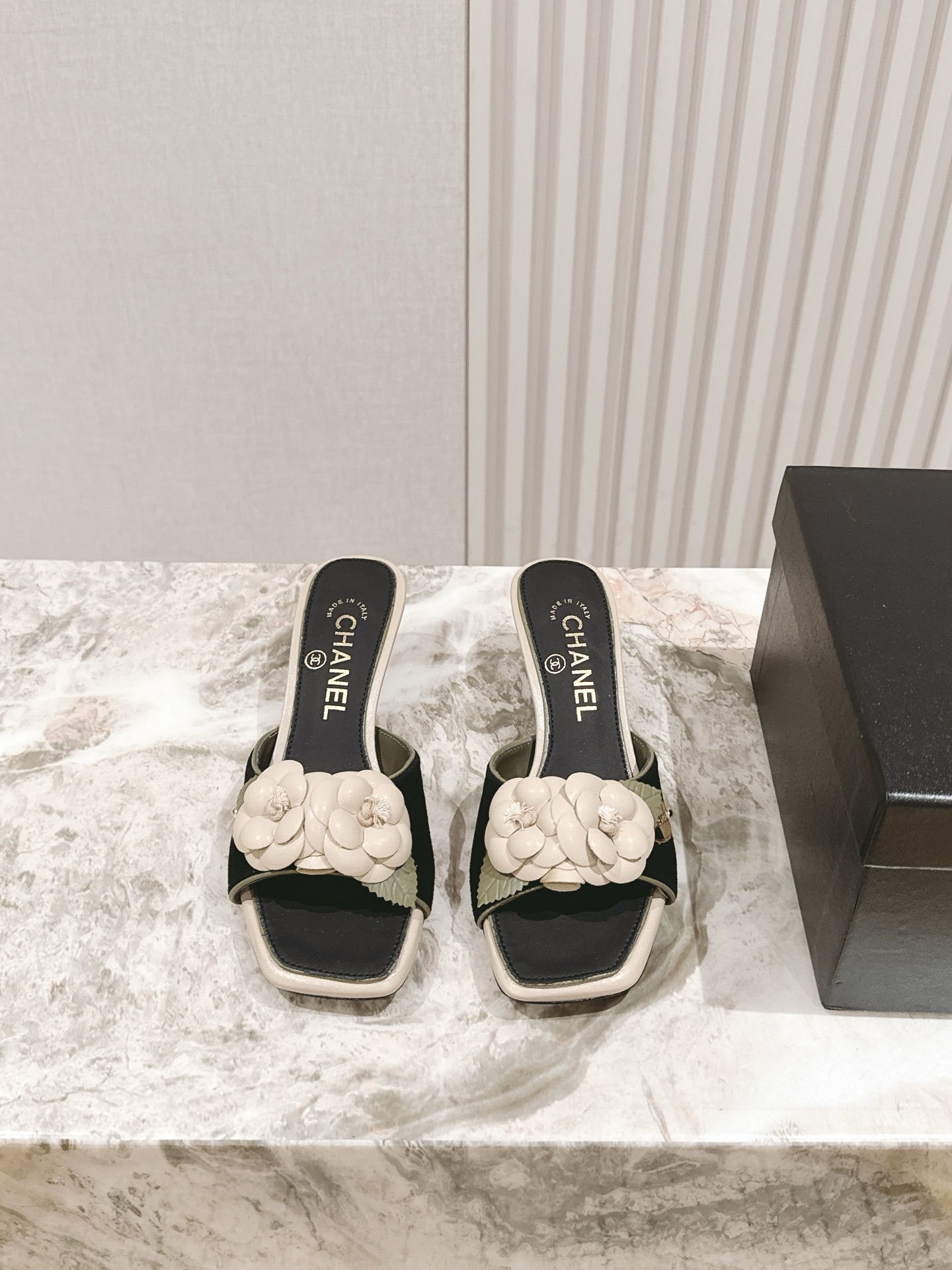 Chanel 샤넬 힐 슬리퍼 샌들 신발