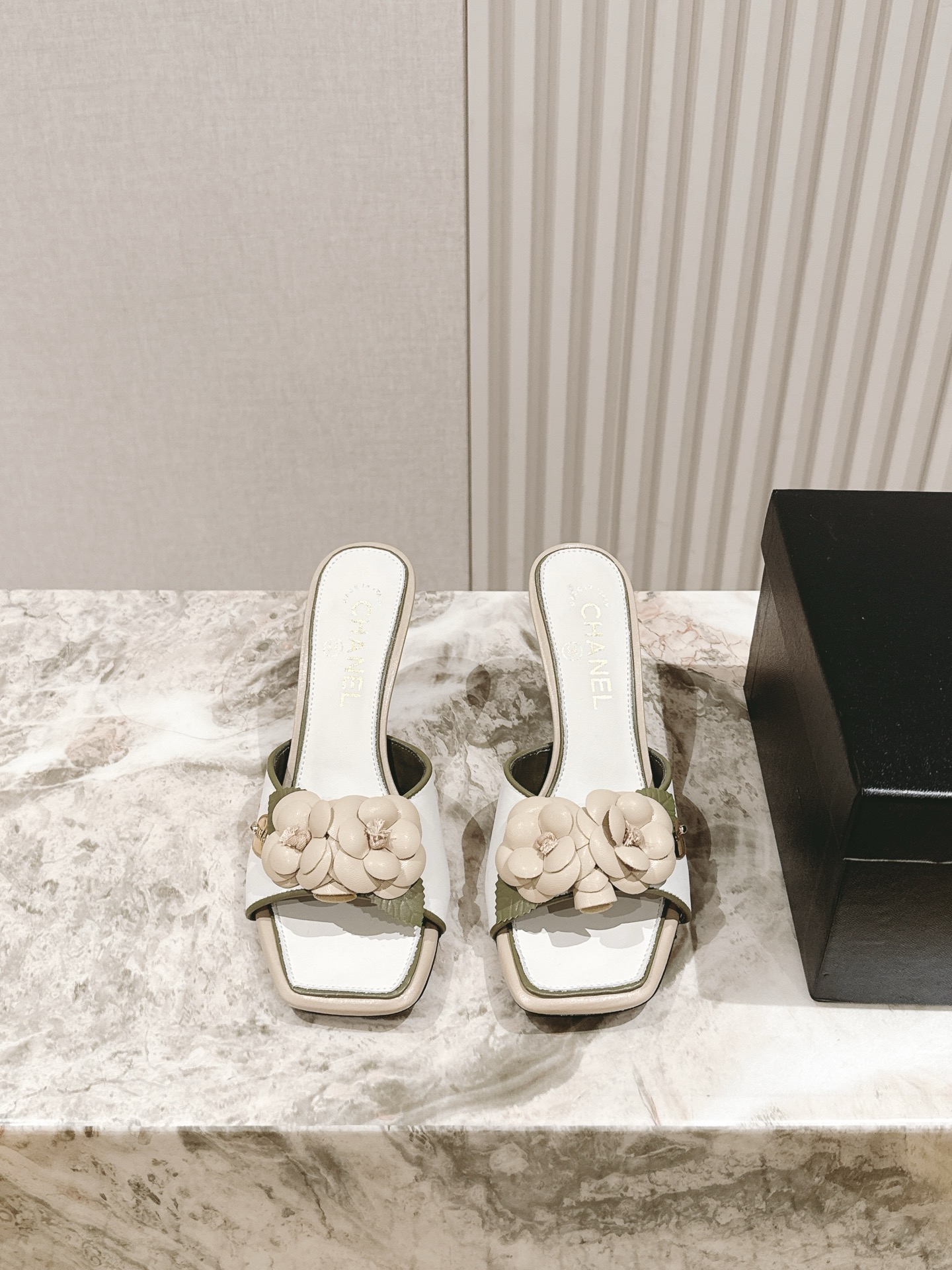 Chanel 샤넬 힐 슬리퍼 샌들 신발