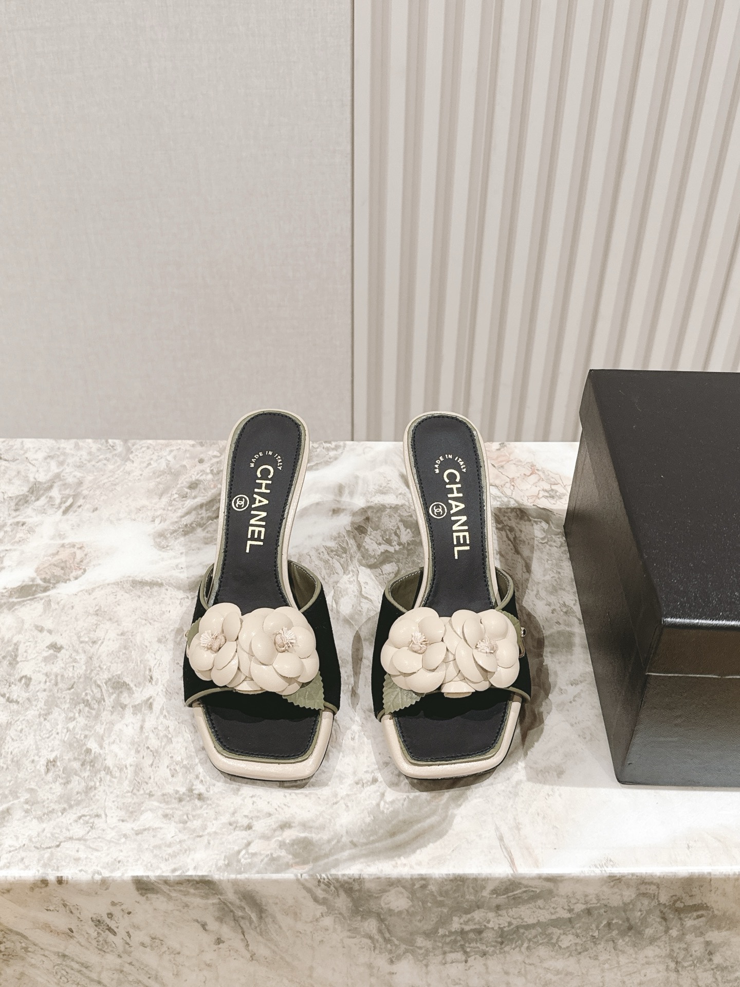 Chanel 샤넬 힐 슬리퍼 샌들 신발