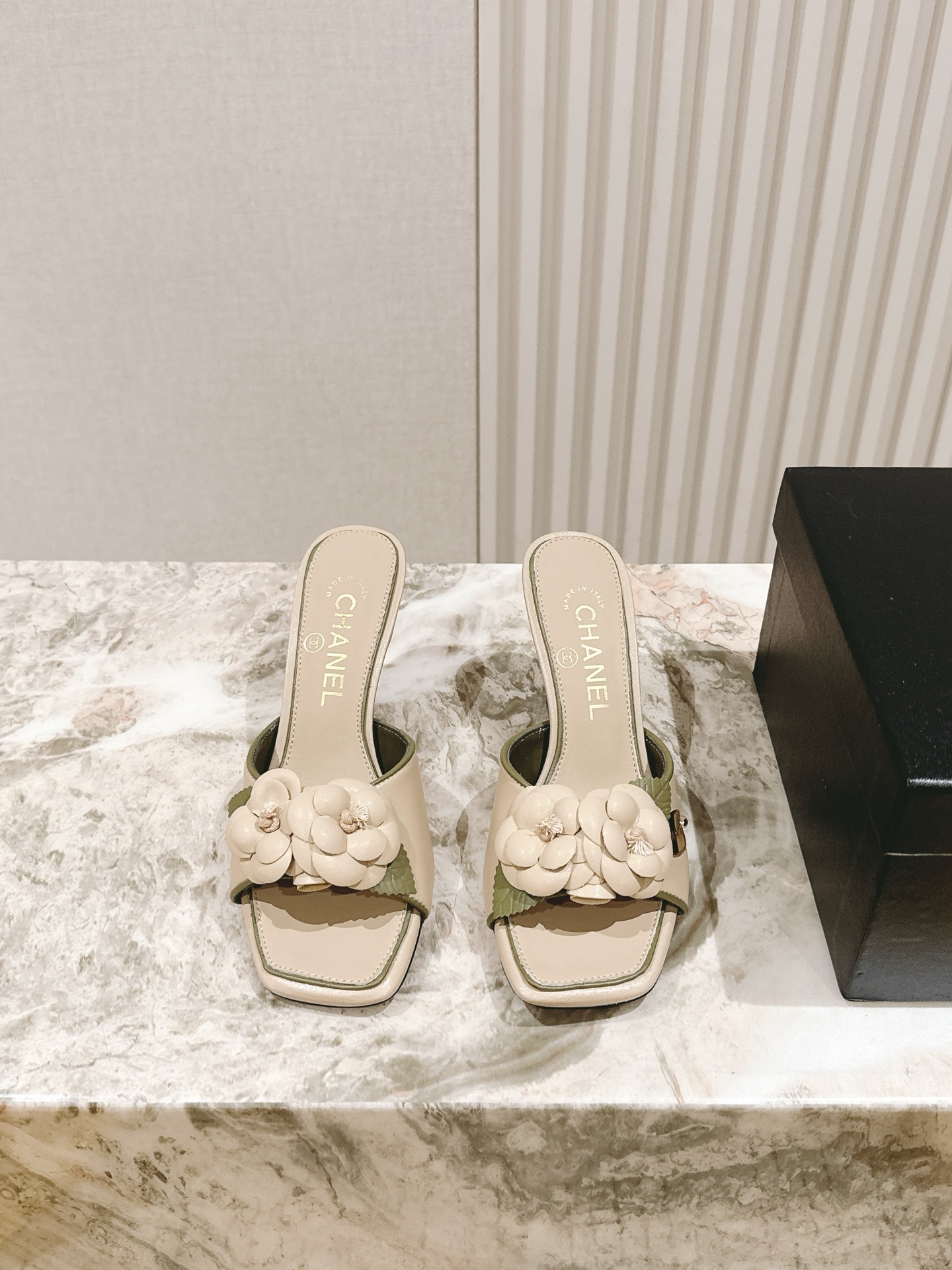Chanel 샤넬 힐 슬리퍼 샌들 신발
